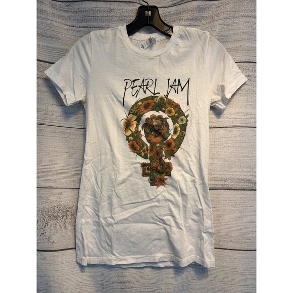 NWOT Pearl Jam Feminine Floral Sign T-Shirt Size M - Picture 1 of 3